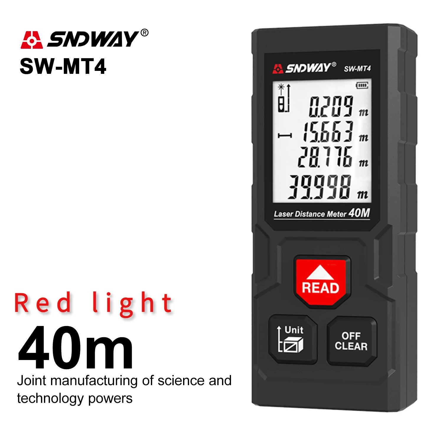 SNDWAY Laser distance meter Digital range finder 100m 70m 50m Rangefinder Trena lazer Green light measurement SW-50G/70G/ 100G