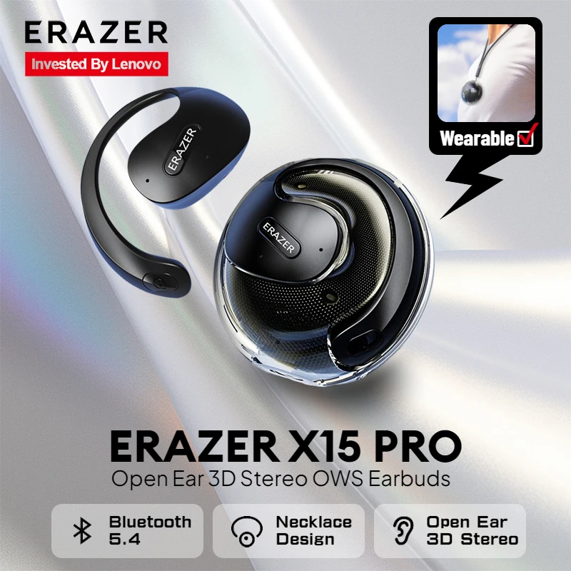 

Erazer X15 Pro Bluetooth 5.4 Наушники Ture Беспроводные спортивные наушники Hi-Fi Стереогарнитура с микрофоном Bluetooth TWS Наушники HD-вызовы