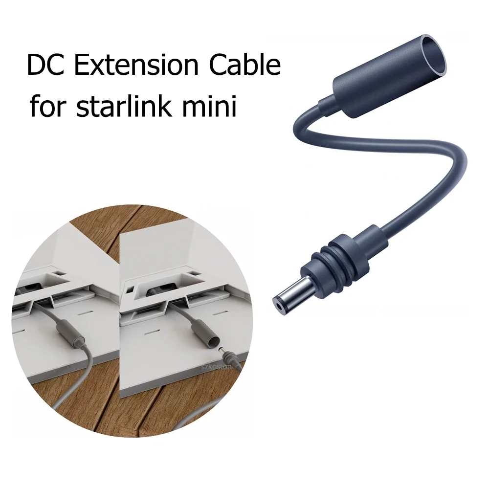 for Starlink Mini 18CM Extension Cable with Waterproof Design Plug DC Extension Power Cord Adapter for Starlink Mini Accessories