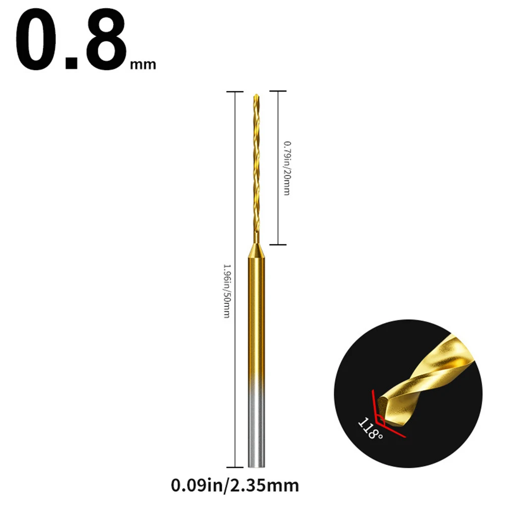 1 PC 50 มม.ขยายเจาะบิต 0.6-2.2 มม.ลดบิดเล็กๆเจาะบิต 2.35 Shank แกะสลักบิตเจาะรูเครื่องมือสําหรับ DIY แกะสลัก