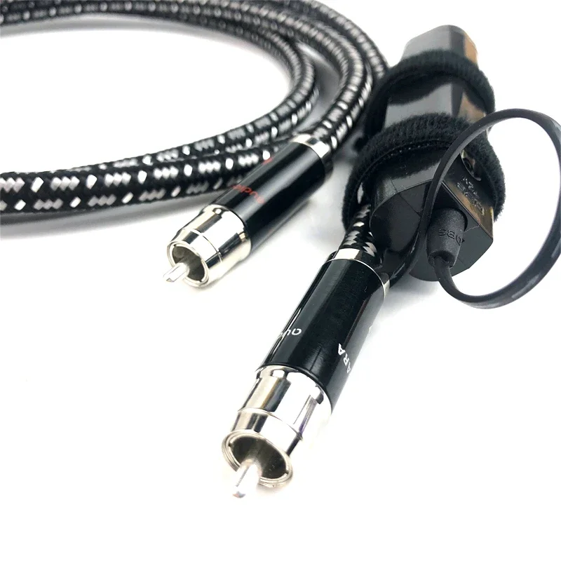 Kabel Niagara RCA Solid Perfect-SurfaceSilver+ (PSS+) Kabel sygnałowy wzmacniacza audio HiFi z baterią 72V