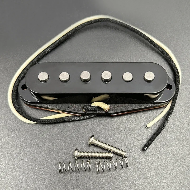 

Alnico 5 ST Electric Guitar Bridge Pickup Imitate TL Guitar Pickup Sound with Stagger Pole Black Base for ST Electric Guitar