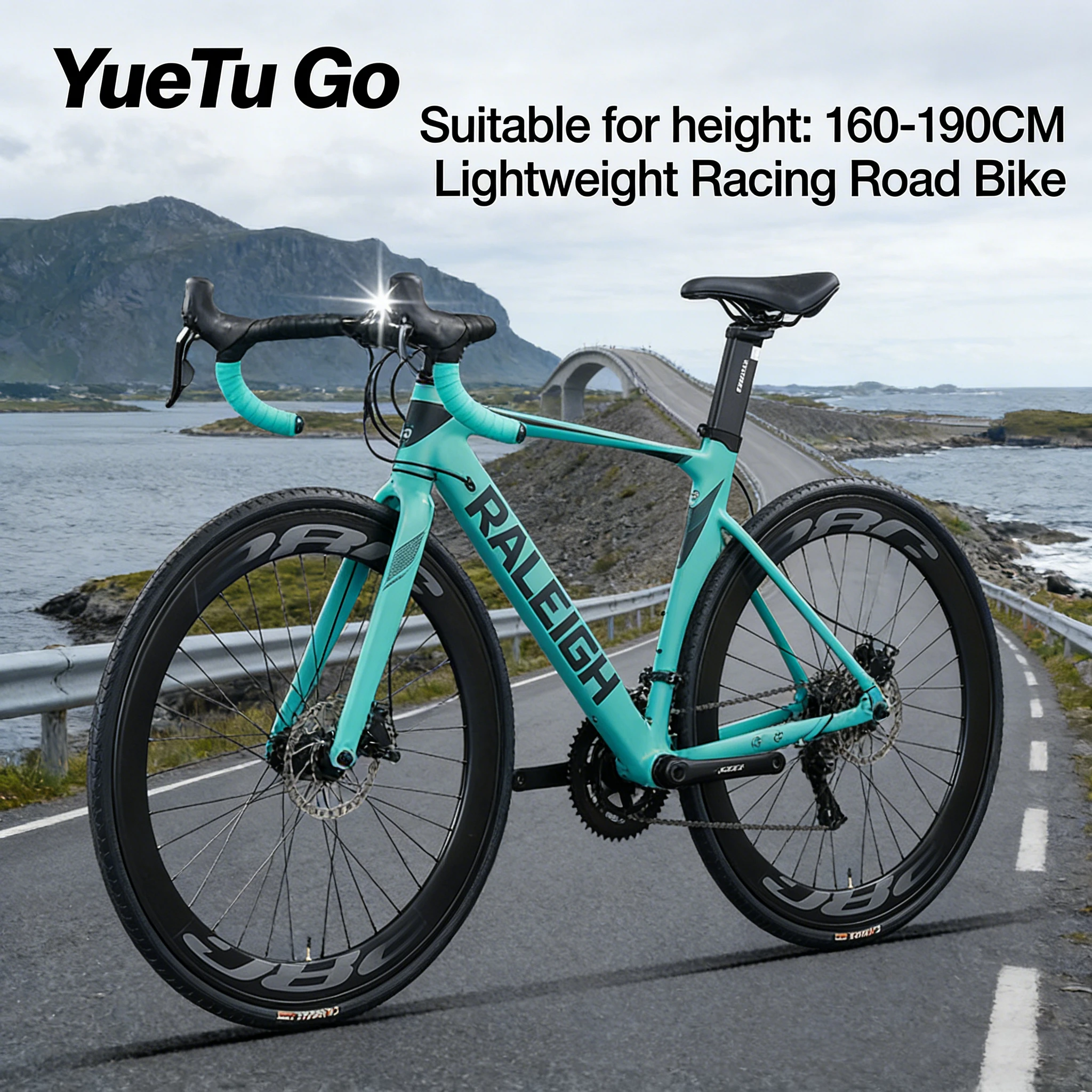 

Lightweight Competitive Road BIke18 Speed Lightweight Multi-performance Bicycle Oil Pressure Disc Brake Speed Change Bicicleta