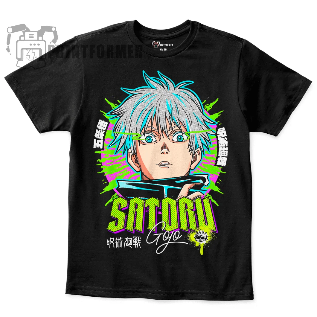 

Gojo Satoru T-Shirt Jujutsu Kaisen Mahito Anime Horror Funny Gift Shirt
