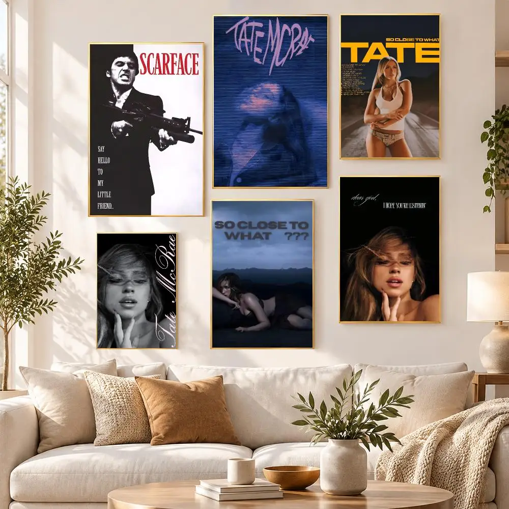 Music Artist Alternative Tate McRae Poster HD Waterproof PP Self Adhesive Aesthetic Bedroom Dorm Gaming Room Home Decor Gift