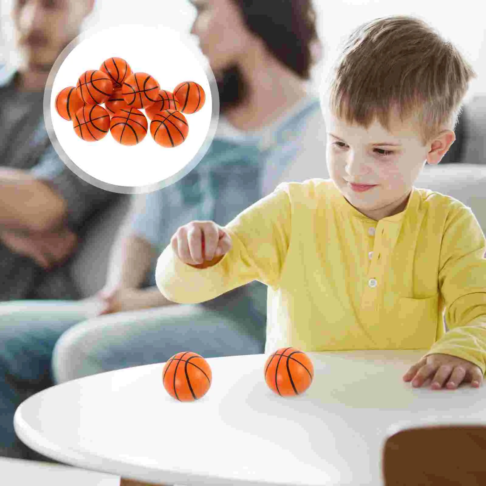 15 Pcs Basketball Sponge Relief Balls Kids Stress Foamed Toys Mini for Orange PU