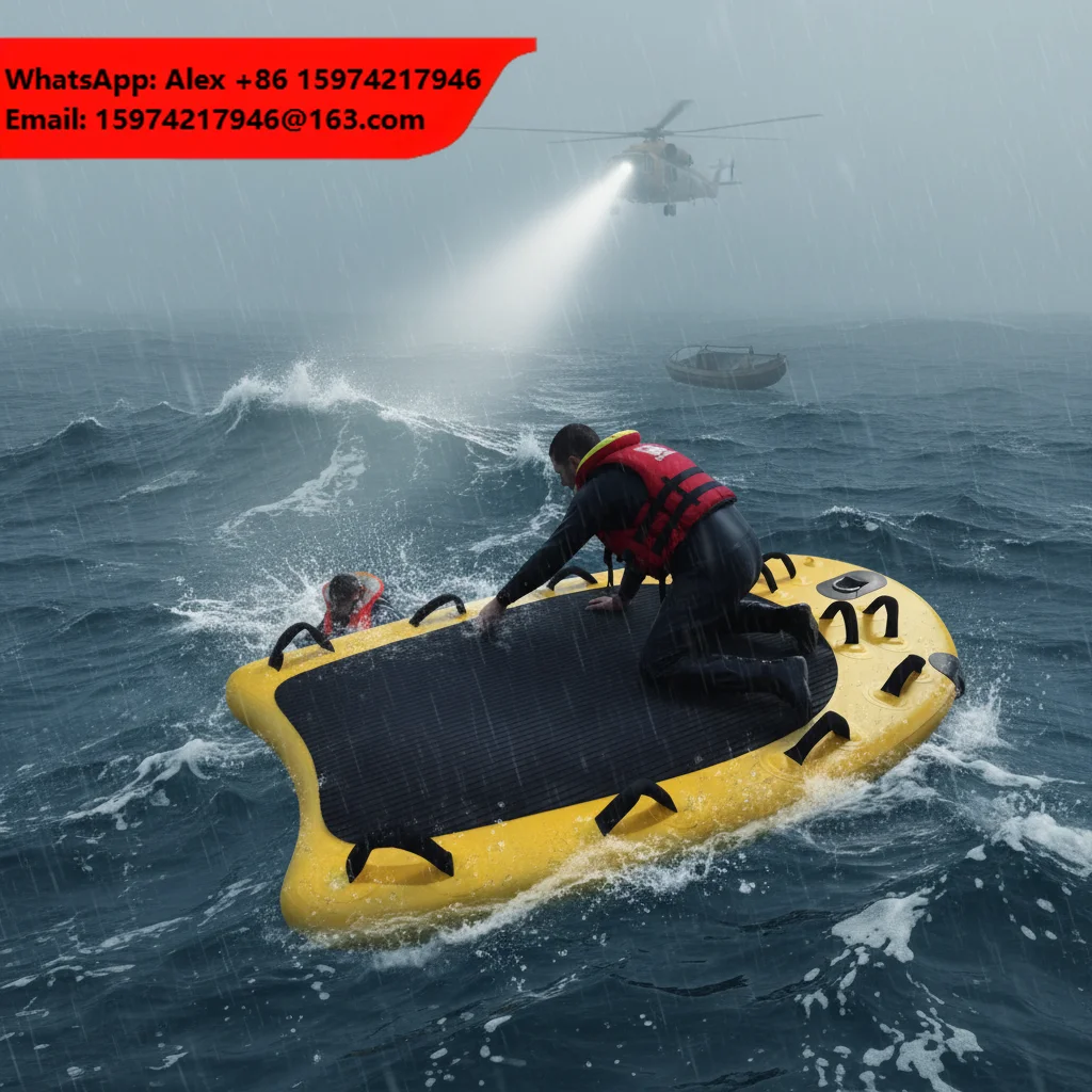 2026 Best Selling Inflatable Floating Rescue Board Portable Water Rescue Commercial DWF+PVC For Outdoor Jet Ski Emergency Rescue