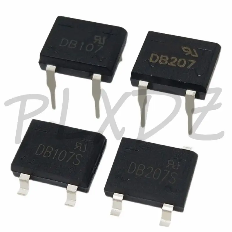 10PCS DB107 DB104 DB105 DB106 DB157 DB207 DB107S DB104S DB105S DB106S DB157S DB207S DIP SOP 1A Ponte raddrizzatore stack