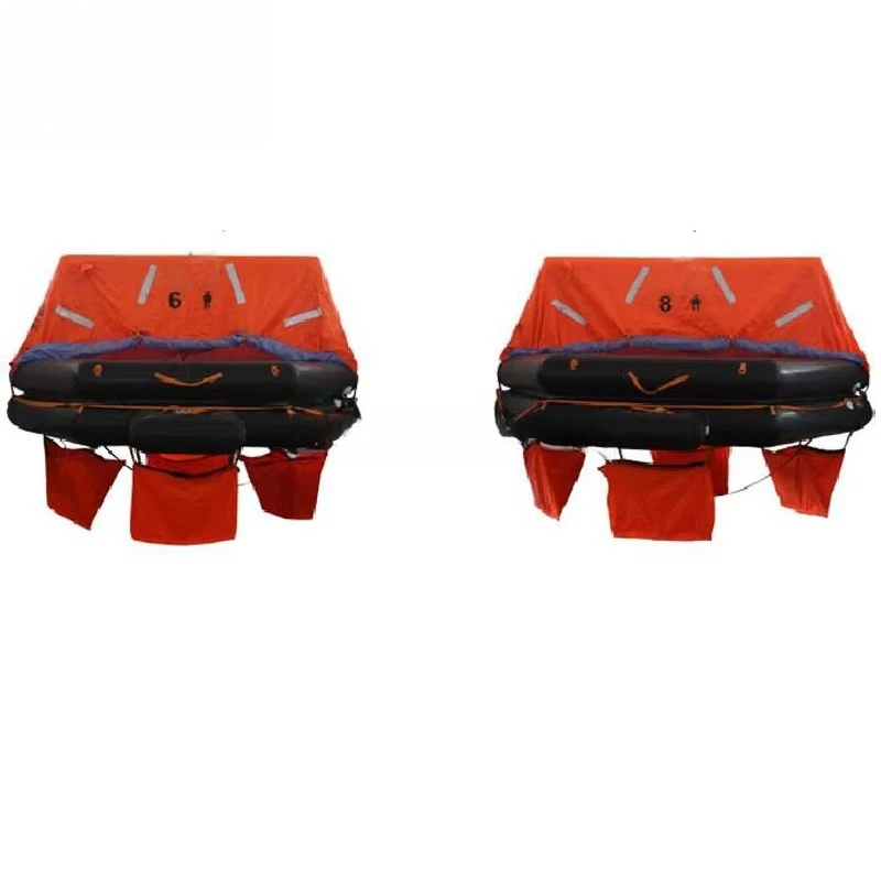 Zattera di salvataggio gonfiabile di emergenza da utilizzare per navi