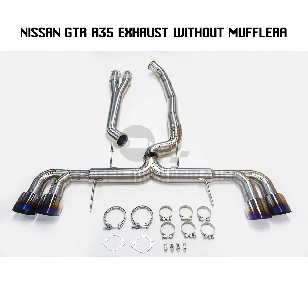 

KUNGFU PERFORMANCE High Quality 4.0'' Nis san GTR R35 Titanium Catback Exhaust System No MUFFLER