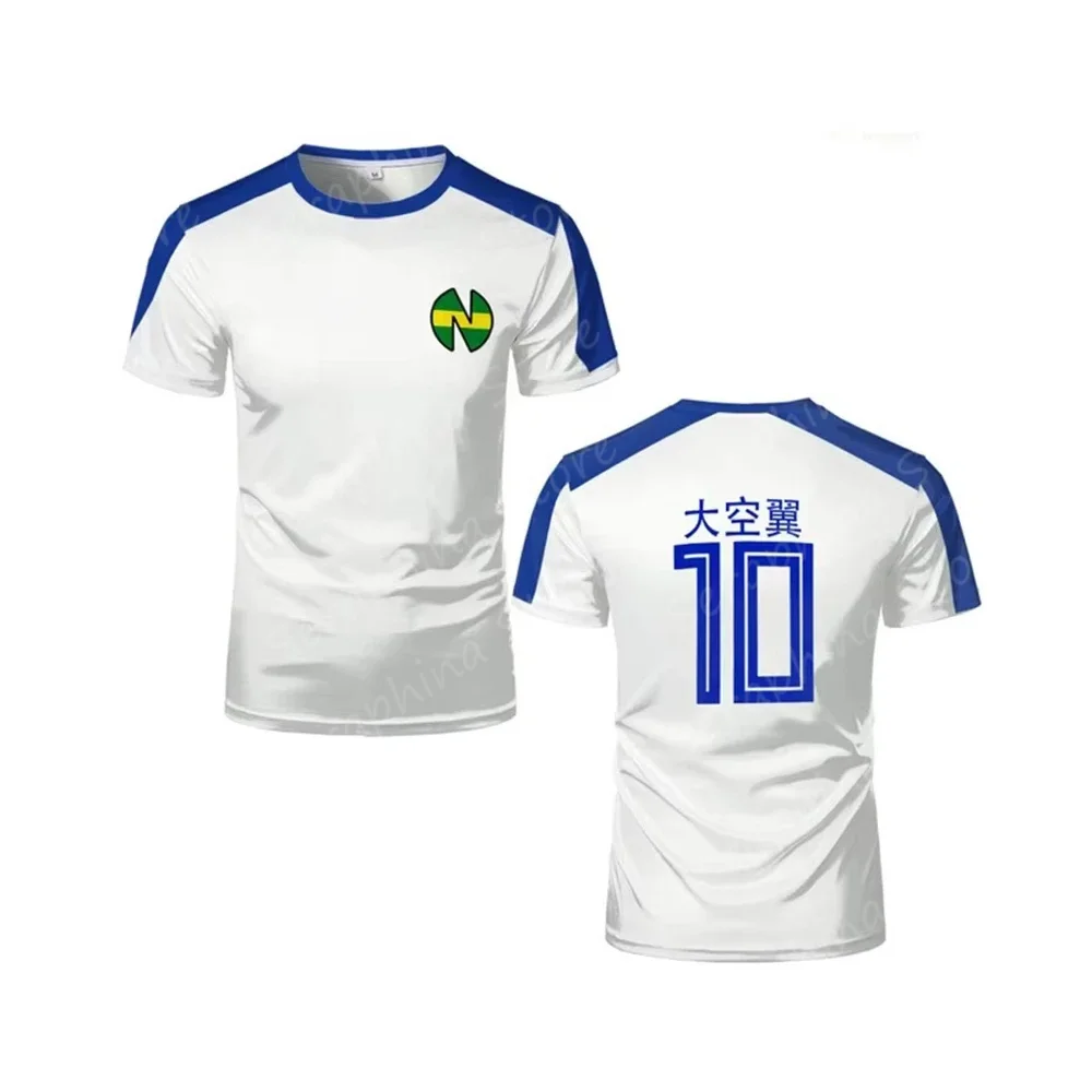 2024 New Tsubasa School 3D T-shirt Captain Animation Jersey Nansheng Olive And Benji Kits Tshirts Cup Ball Men High Quality Tees