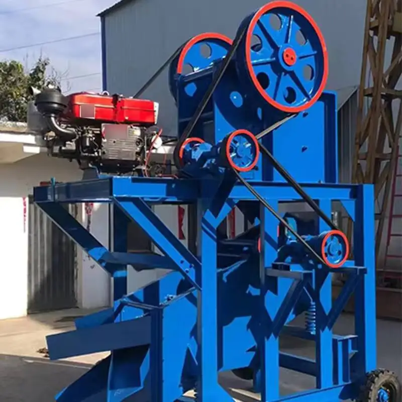 Mobile Impact Crusher Jaw Breaker with Divider Advanced Manufacturing Complete Stone Crushing System