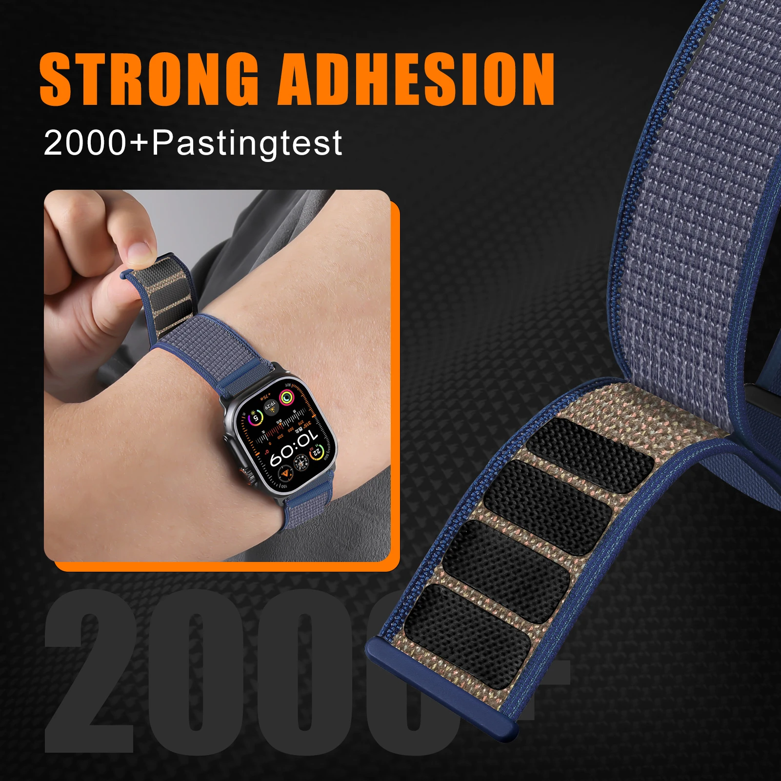 Trail Loop Armband for Apple watch Ultra 2 3 Band 49mm 46mm 45/44/42/40mm Nylon Sport Bracelet Correa Series 11/10/9/8/SE Strap