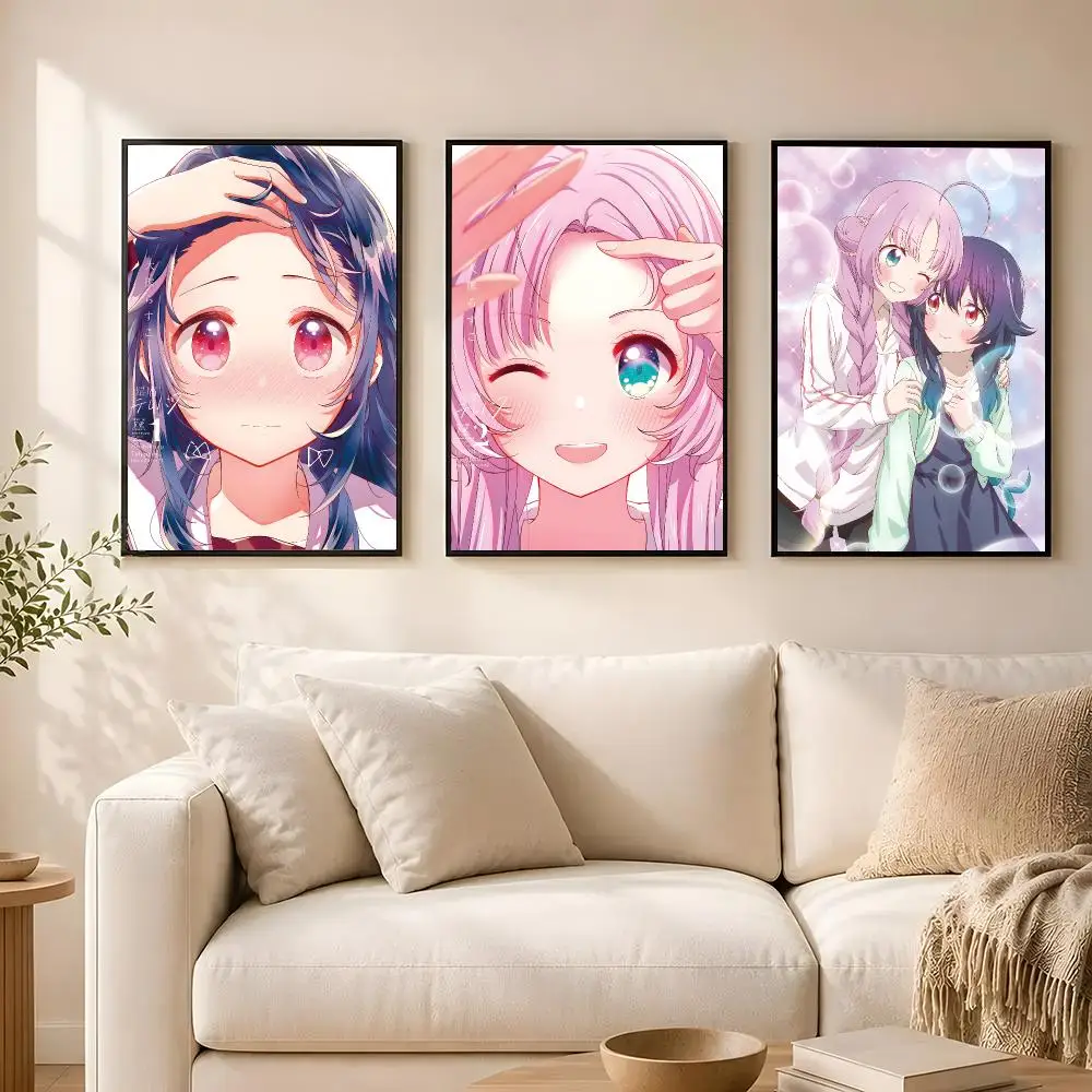 Anime  Hoshikuzu Telepath Poster poster Self-adhesive wall stickers, suitable for room decoration, high-quality printing.