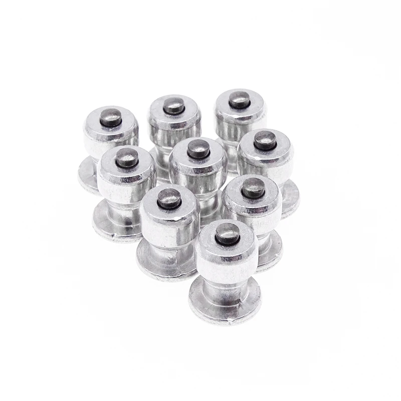 100 Pcs/Set 8*10mm Universal Aluminum Winter Snow Spikes Tyre Chains Anti-Slip Studs Car Durable Wheel Lugs Tires Studs Screw