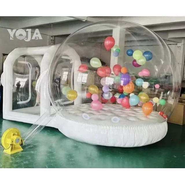 

Factory Bouncy Bubble House Jumping Castle Clear PVC Transparent Inflatable Bubble Tent House 3m 4m 5m 6m Bubble House For Kids