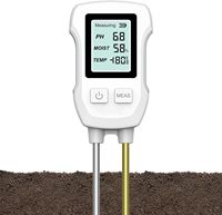 3 in 1 Soil Meter Digital LCD PH/Moisture/Temperature Soil Tester with Backlight for House Plants Garden Lawn Farm