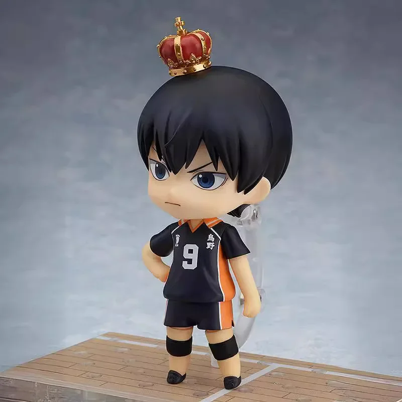 Novo 10cm anime haikyuu tobio kageyama q versão conjunta substituível figuras de ação pvc modelo estátua mesa decoração boneca brinquedo presentes