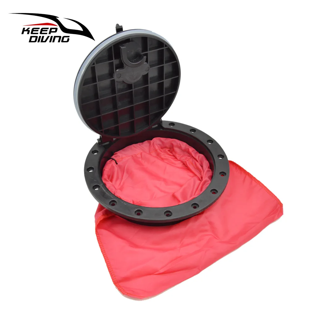 8 Inch Kayak Hatch Cover Deck Plate ABS Easy Install Accessories Hatch Cover Boat Screws Round With Red Bag