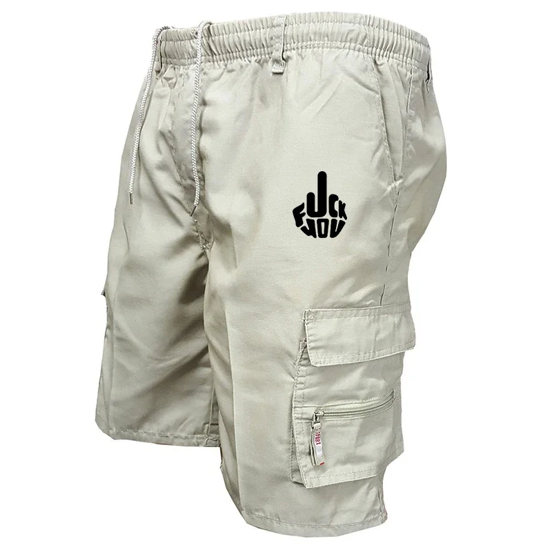 Men's multi-pocket work pants, exquisite craftsmanship, loose fit, large size, summer style, outerwear style, practical style, m