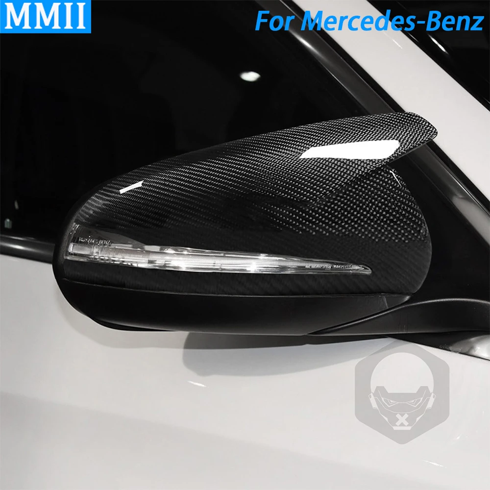 

For Mercedes-Benz C-Class W205 C43 C63 E63 S63 AMG GT C190 W222 X253 Real Carbon Fiber Rearview Mirror Replacement Accessories