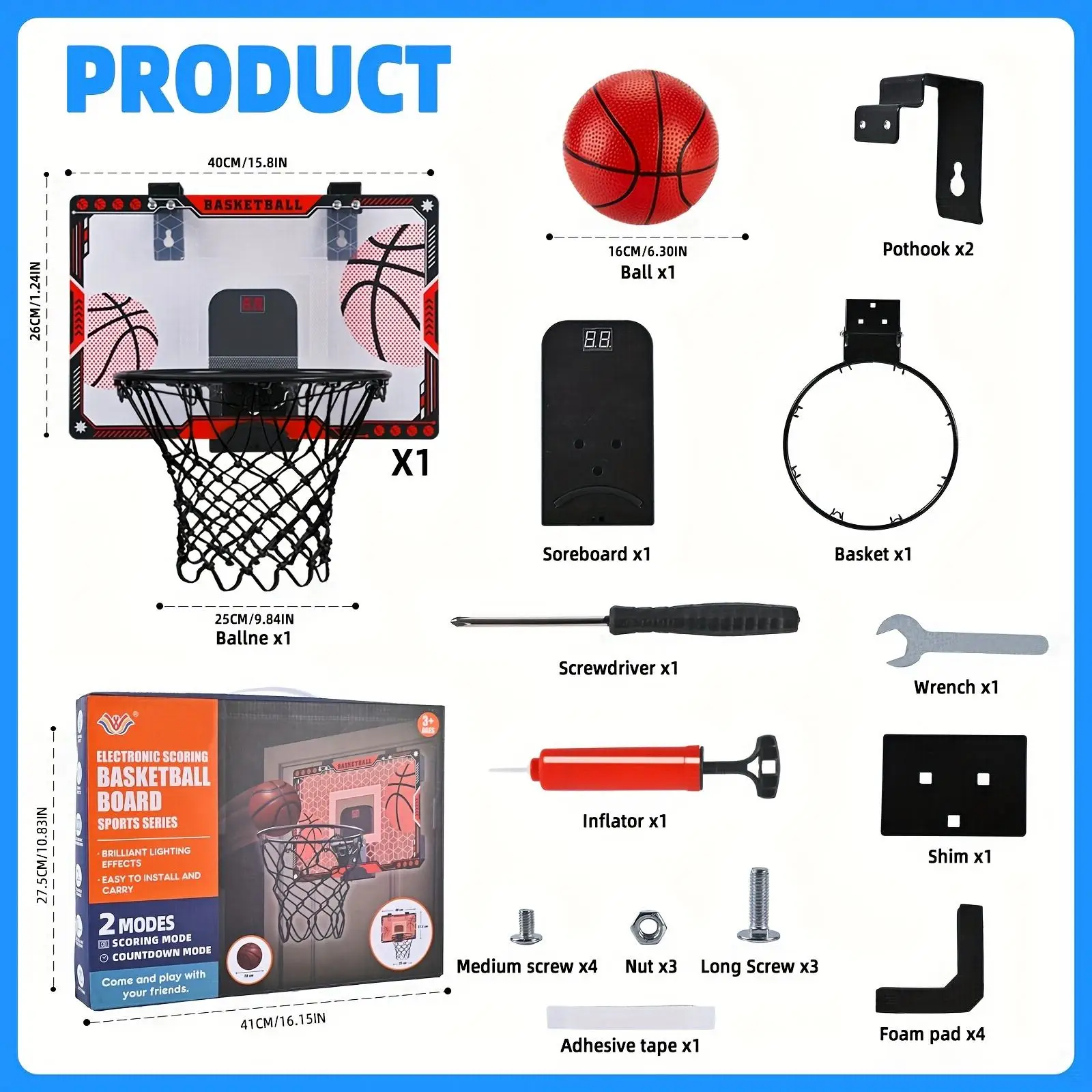 어린이 농구 보드 점수 농구 후프 벽걸이 형 홈 실내 어린이 농구 슈팅 머신