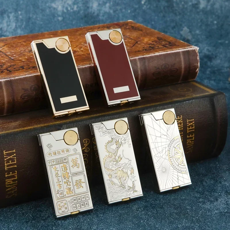 CF318 Hot Creative Mini Ultra-thin  Lighter, Laser Electroplating Process, Pure Copper, Lightweight and Fashionable Lighter