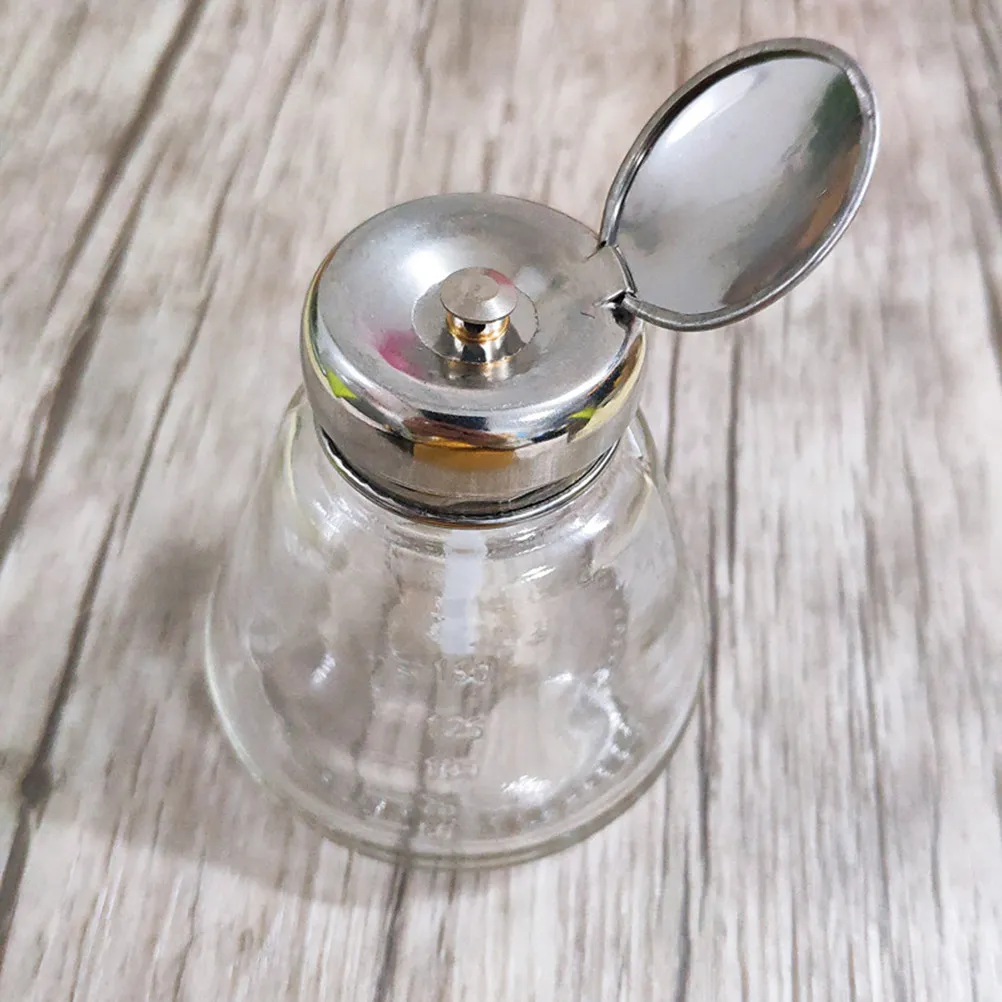 Nail Polish Remover Subpackaging Bottle 150Ml Lockable Pump Dispenser Portable Liquid Storage for Easy Use Extraction