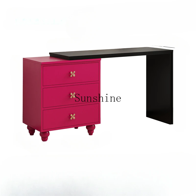 Dopamine dresser bed integrated small apartment corner bedside makeup table colored furniture