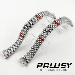 High Quality 17mm 904L Presidential Bracelet Watch Band Solid Stainless Steel Strap For 31mm NH05 NH06 Case