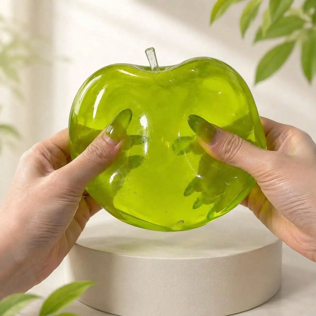 

1PC Stress Balls Fidget Toys, Green Apple Squeeze Toys Slow Rising, Stress Balls For Adults, Christmas, Party Favors, Stocking Stuffers