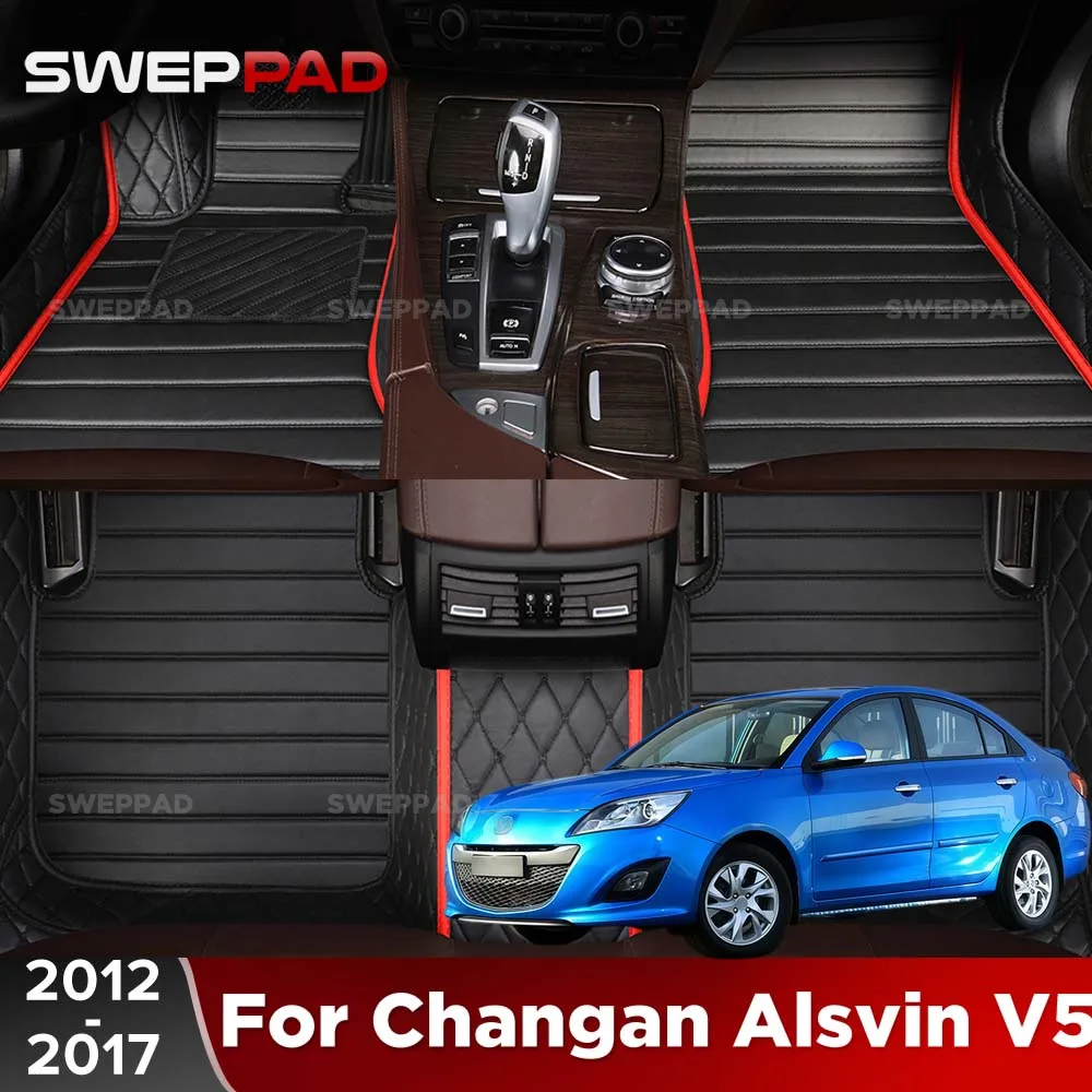 For Changan Alsvin V5 2012-2017 16 15 14 13 Car Floor Mats All Weather Carpet Cover Floor Liners Interior Protector Accessories