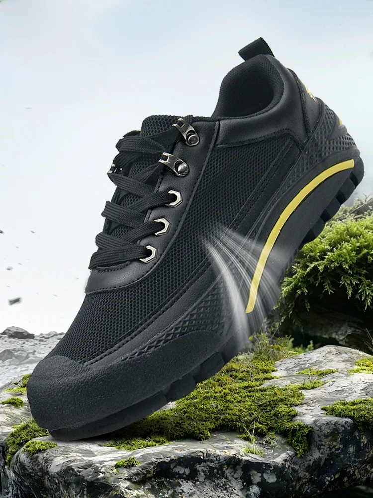 men's-outdoor-climbing-shoes-breathable-mesh-slip-on-anti-slip-work-boots-low-top-round-toe-rubber-outsole-comfortable-sports