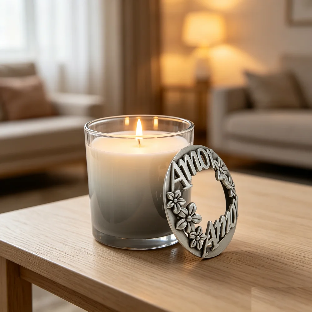 2pcs Alloy Candle Jar Lid 