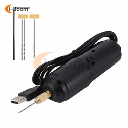 USB Mini Drill Kit Wireless Engraving Polishing Pen Electric Drill For Jewelry Pendant Metal Dremel Tools Dust Drilling Carving