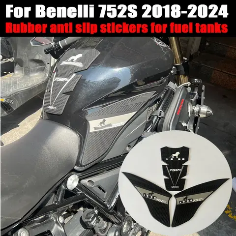 Benelli 752S 752 752s 전용 로고가있는 새 모델 오토바이 미끄럼 방지 연료 탱크 패드 보호대 연료 가스 캡 스티커 2018-