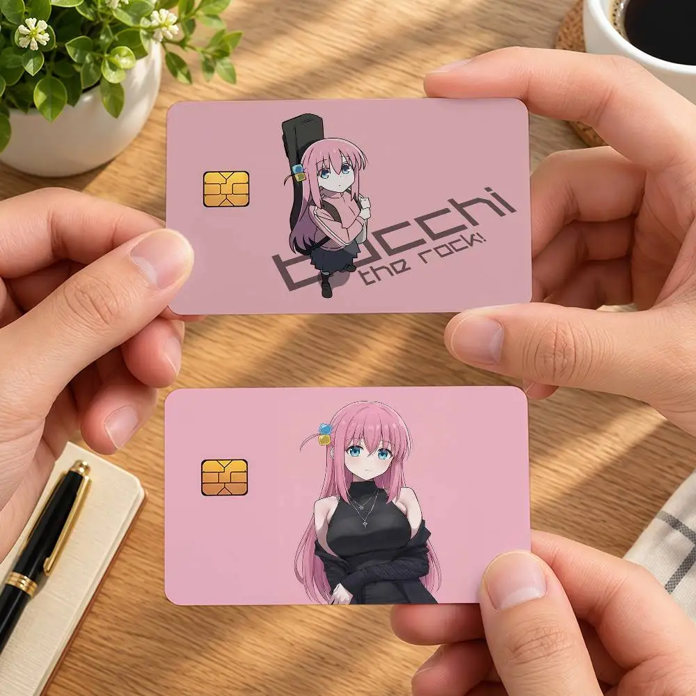 Anime B-Bocchi The Rock Ideal Gift Wrapping Option Credit Card Cover Stickers Original Design Card Stickers