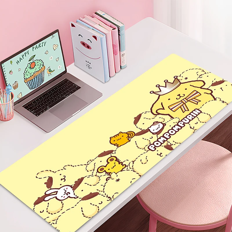 Mouse pad Pom Pom Purin Sanrio large Gaming Desk Mat Computer Keyboard desk pad Mats Pad table mat Fashion Home Decor Mousepad