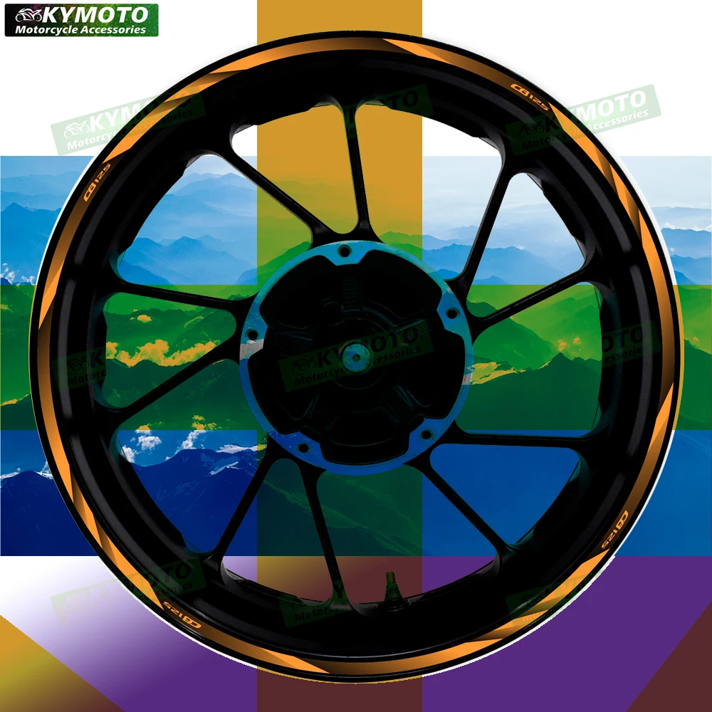 

Для Honda CB125 CB 125 аксессуары для мотоциклов 17-дюймовые наклейки на передние и задние колеса обтекатель светоотражающие наклейки украшения