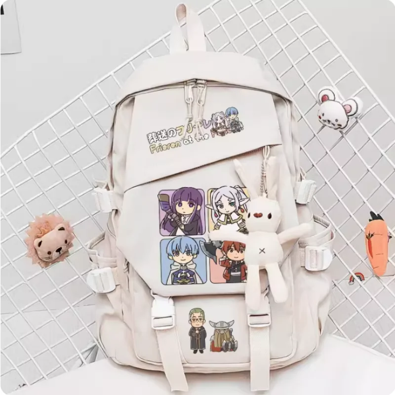 

Anime Frieren at the Funeral Himmel Schoolbag Fashion Casual Teenagers Student Backpack Handbag B815