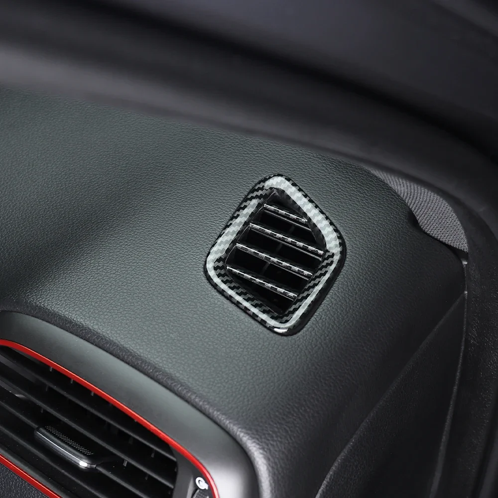For Hyundai I30/I30 N 2017-2025 Car Tuning Carbon Fiber Front Upper Air Outlet Vent Cover Trim Accessories LHD 4