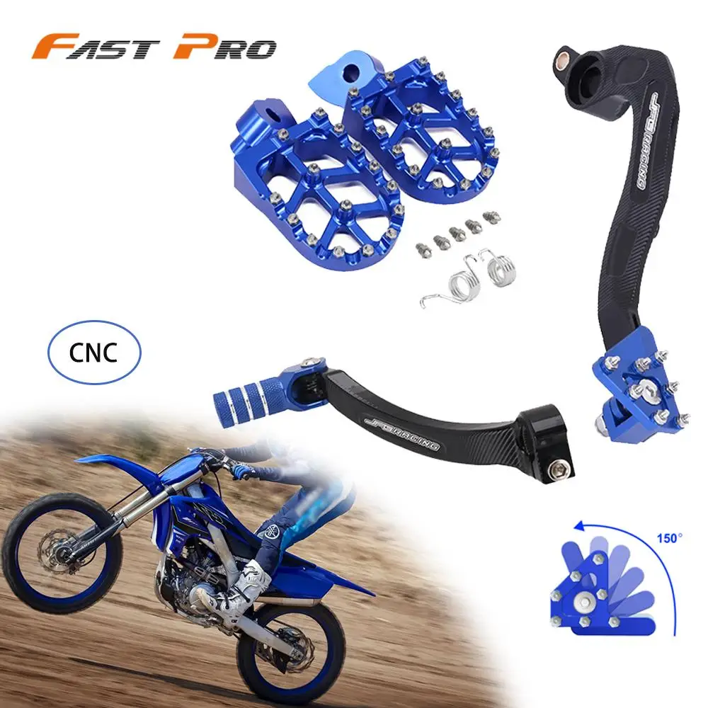 Motorcycle Footpegs Foot Rests CNC Shifter Lever Brake Levers Pedal For Yamaha YZ250F WR250F 2010-2023 YZ250FX 2015-2023 Dirt