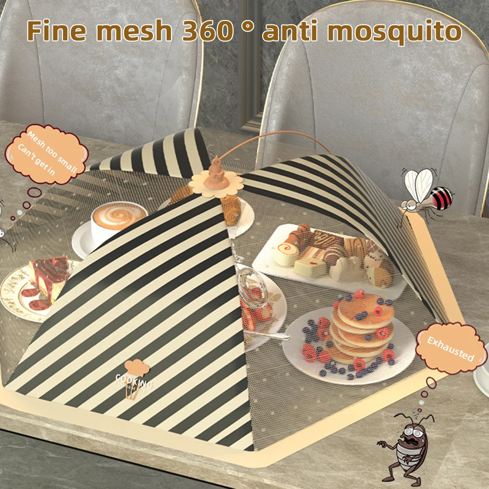 Mesh Foldable Food Cover Anti-Fly Table Meal Covers For Kitchen