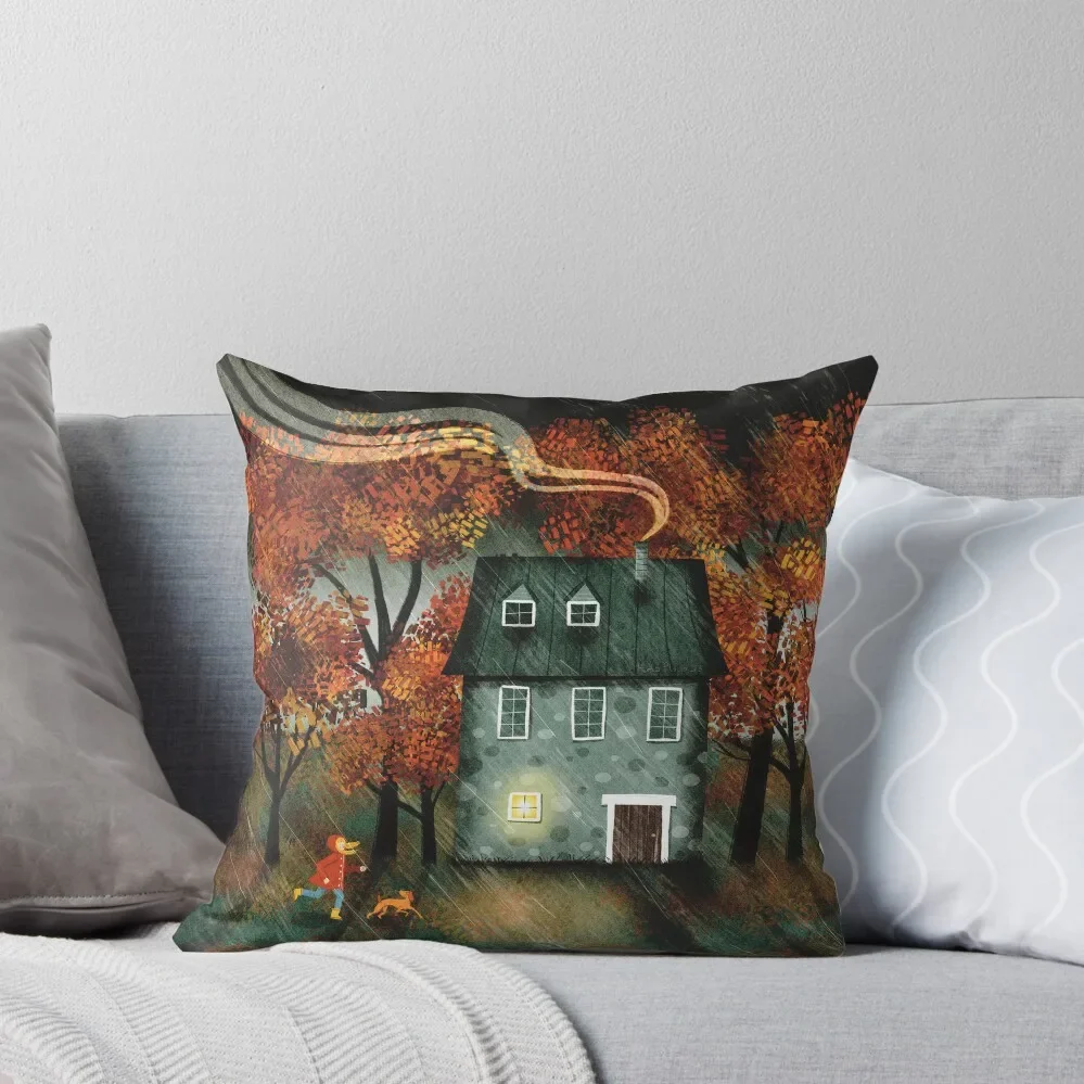 

Running in the Rain Throw Pillow Sofa Cushions Cushion Covers For Living Room pillow