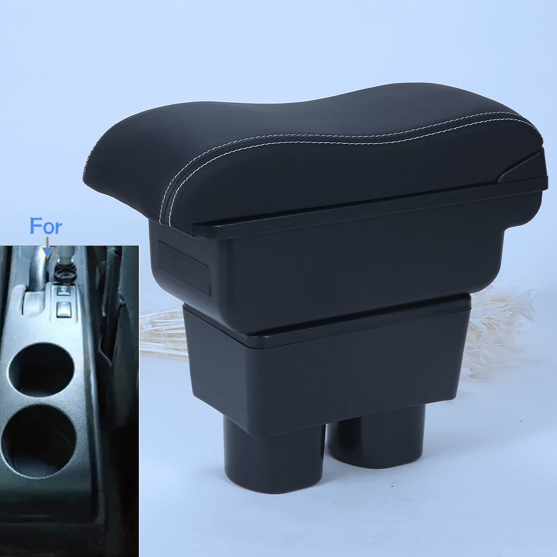 Reposabrazos para Nissan Tiida C11, para Nissan Sylphy Versa Tiida Latio, Caja de Reposabrazos para Coche, Caja de Almacenamiento Central Interior, Accesorios para Coche
