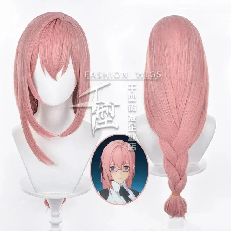 

Tsukishiro Yanagi Cosplay Wigs Game Zenless Zone Zero 70cm Long Synthetic Hair Pink Hair for Party Halloween Women Wig Cap