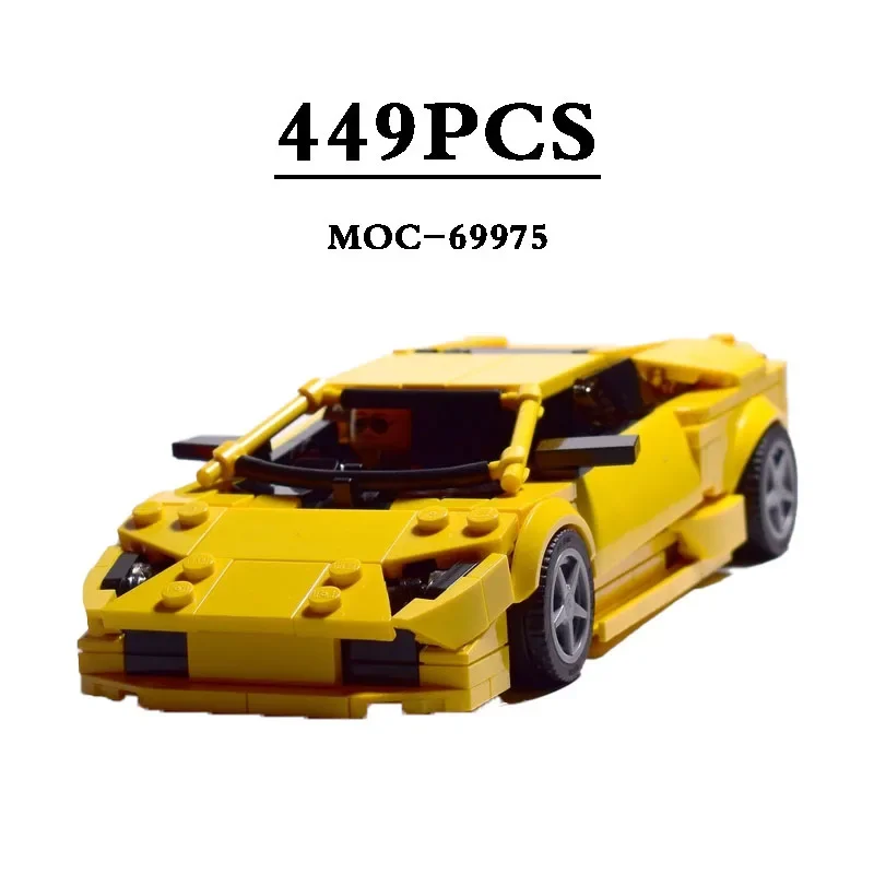 

New MOC-69975 Speed Champion-LPi 800-4 Sports Car Racing Toy Building Block Model 449PCS Birthday Gift DIY Christmas Gift