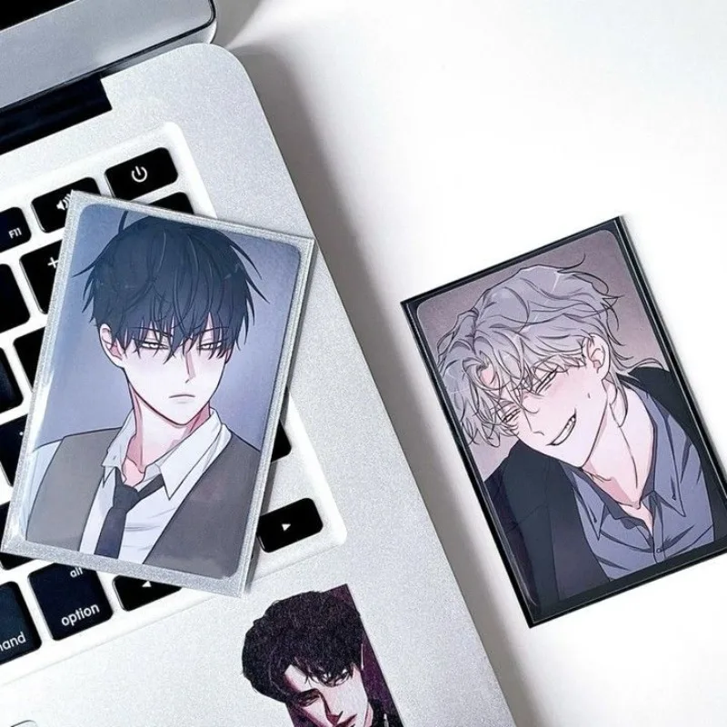 Ein Set aus 4 Blättern Neuer Anime-Sammelkarten Cartoon-Figuren Cosplay Papierkarten für Paare und Fans Hochwertige Sammlerstücke Geschenke