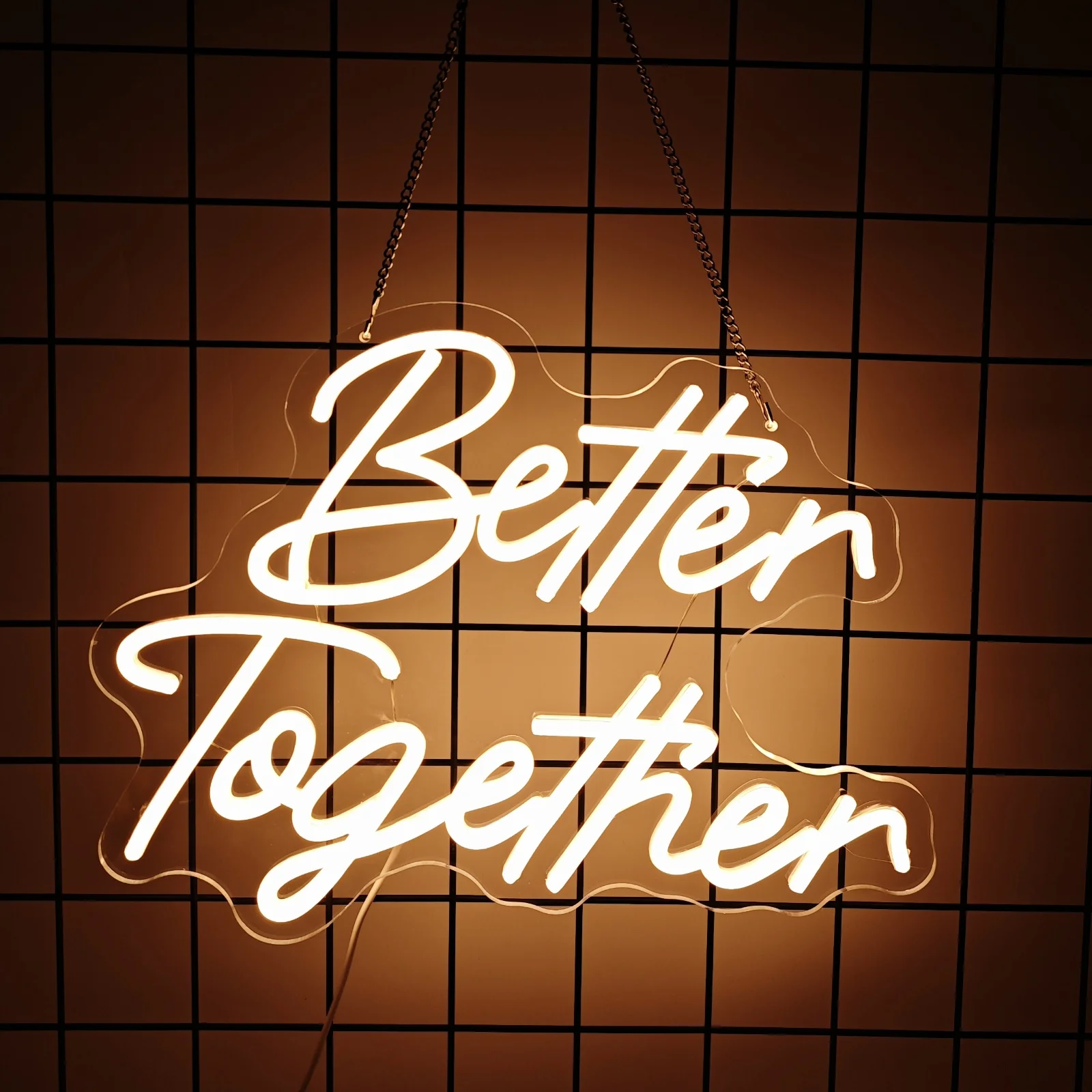 UponRay Better Together Neon Led Sign Wedding Decor Party Neon Sign LED Lights Bedroom Room Decor Wall Mr Mrs Just Married Neon