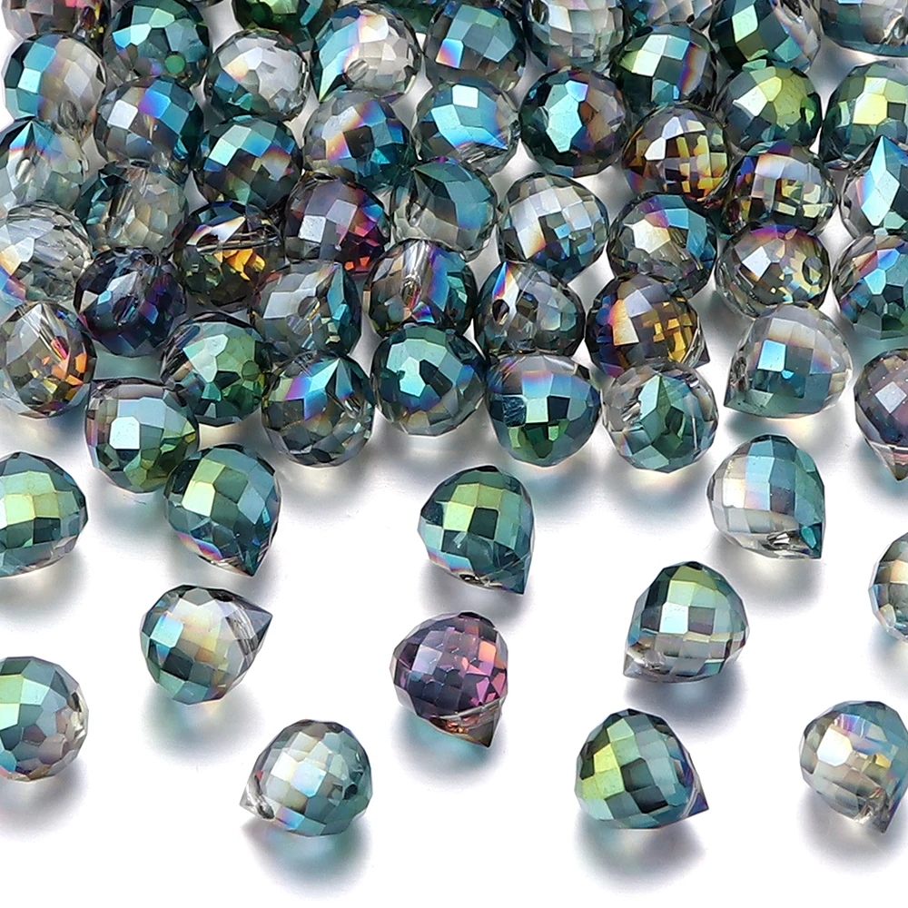 50 Stück Erdbeer-Kristallperlen, bunt, facettiertes Glas, lose Distanzperlen für Schmuckherstellung, DIY-Halskette, Armbänder, Zubehör – Detail 19